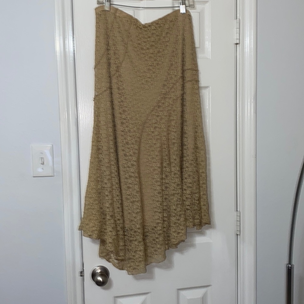 Lane Bryant 14/16 asymmetrical stretch lace skirt